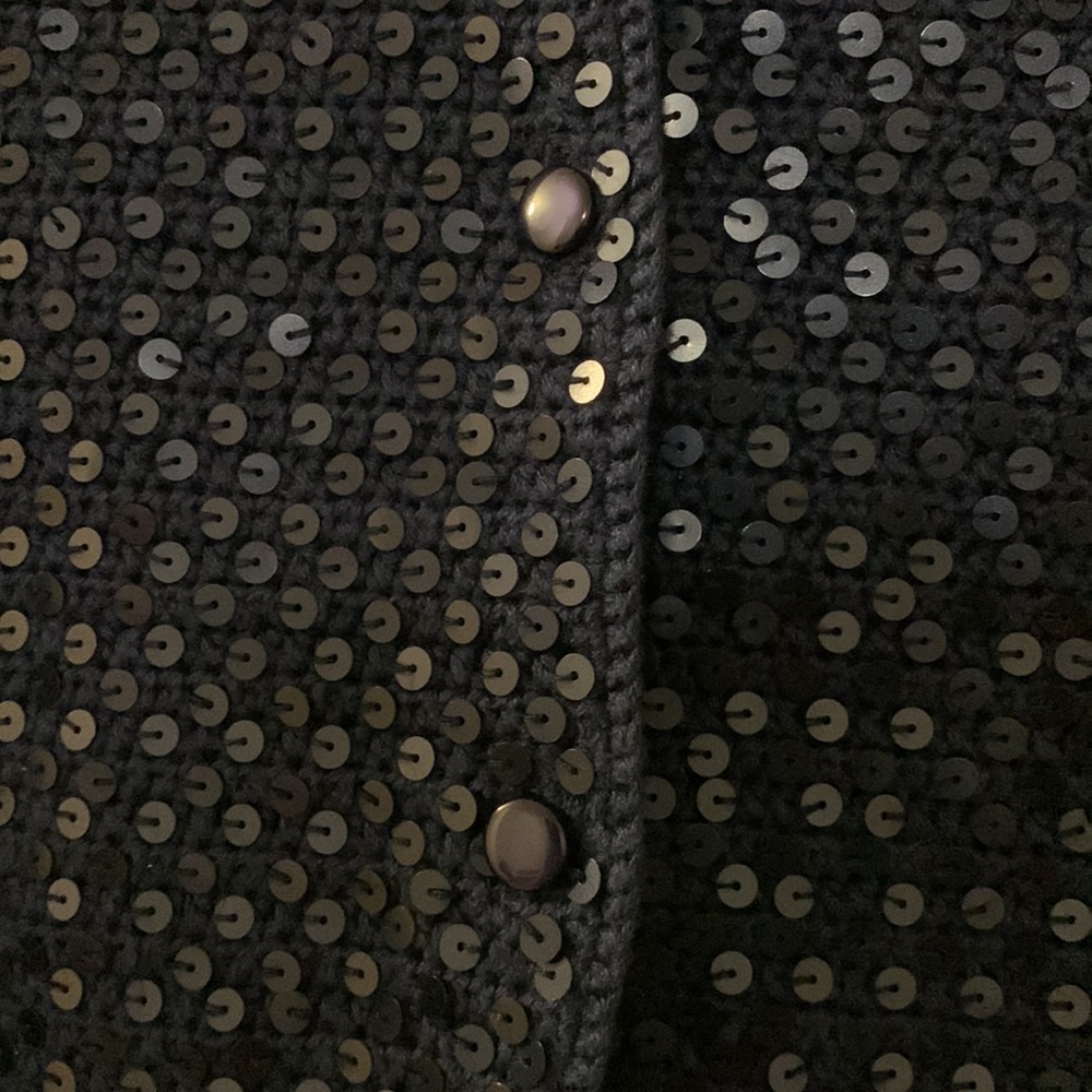 NWT blue sequinned Talbots jacket - Picture 3 of 5